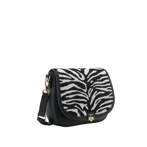 Wechselklappe - Zebra Pearl - schwarz-weiß